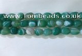 CNG8191 15.5 inches 10*14mm nuggets striped agate beads wholesale