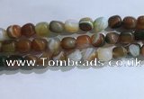 CNG8195 15.5 inches 10*14mm nuggets striped agate beads wholesale