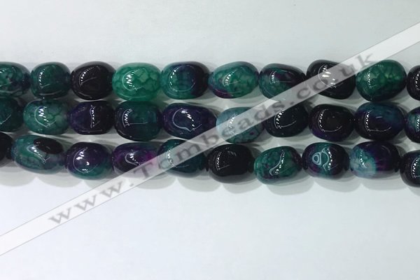 CNG8222 15.5 inches 12*16mm nuggets agate beads wholesale