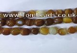 CNG8226 15.5 inches 12*16mm nuggets striped agate beads wholesale