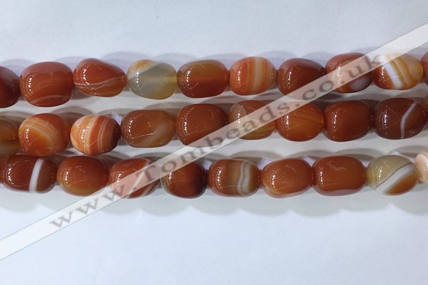 CNG8229 15.5 inches 12*16mm nuggets striped agate beads wholesale