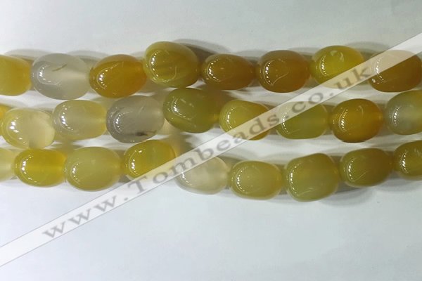 CNG8245 15.5 inches 13*18mm nuggets agate beads wholesale