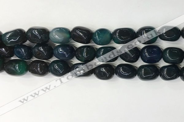 CNG8256 15.5 inches 13*18mm nuggets agate beads wholesale