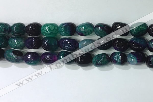 CNG8263 15.5 inches 13*18mm nuggets agate beads wholesale