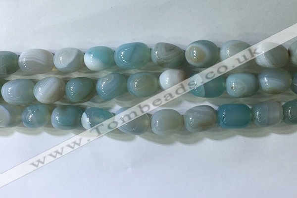 CNG8272 15.5 inches 13*18mm nuggets striped agate beads wholesale