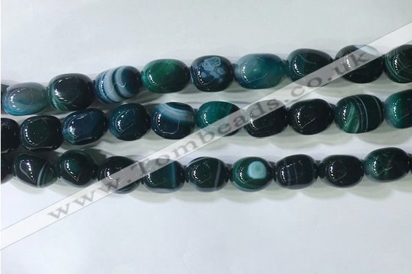 CNG8274 15.5 inches 13*18mm nuggets striped agate beads wholesale