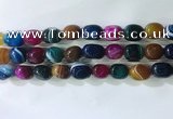 CNG8282 15.5 inches 13*18mm nuggets striped agate beads wholesale