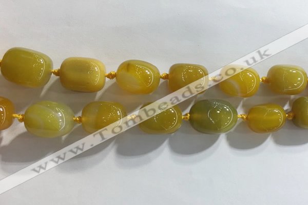 CNG8290 15.5 inches 15*20mm nuggets agate beads wholesale