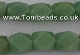 CNG830 15.5 inches 13*18mm faceted nuggets green aventurine beads