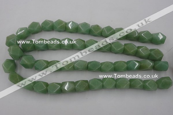 CNG830 15.5 inches 13*18mm faceted nuggets green aventurine beads