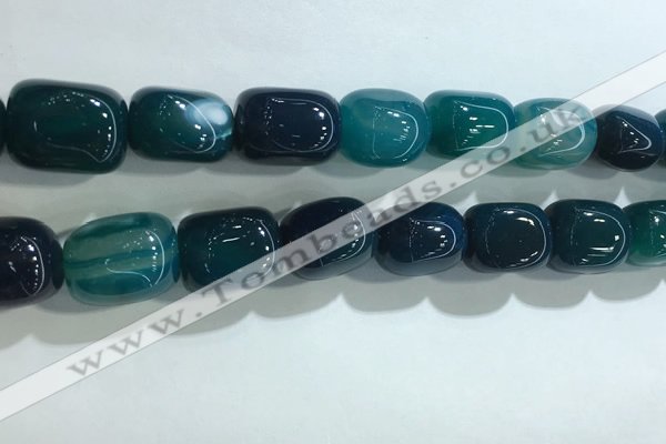 CNG8300 15.5 inches 15*20mm nuggets agate beads wholesale