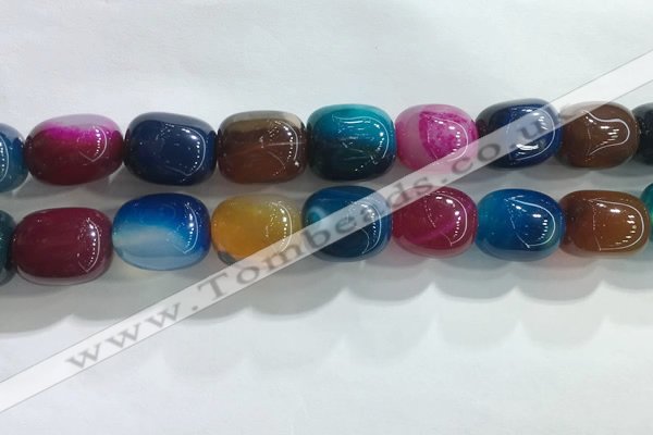 CNG8303 15.5 inches 15*20mm nuggets agate beads wholesale