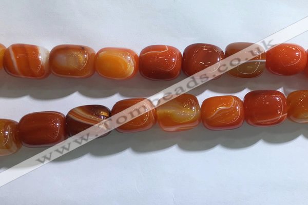 CNG8314 15.5 inches 15*20mm nuggets striped agate beads wholesale