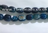 CNG8317 15.5 inches 15*20mm nuggets striped agate beads wholesale