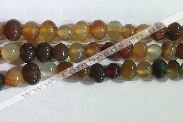 CNG8337 15.5 inches 10*12mm nuggets agate beads wholesale