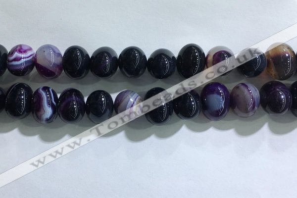 CNG8381 15.5 inches 12*16mm nuggets striped agate beads wholesale