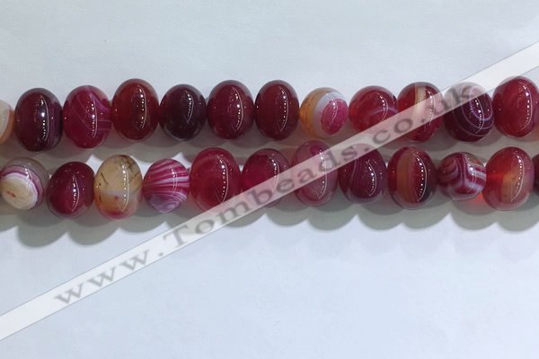 CNG8382 15.5 inches 12*16mm nuggets striped agate beads wholesale