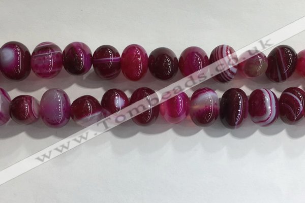 CNG8383 15.5 inches 12*16mm nuggets striped agate beads wholesale