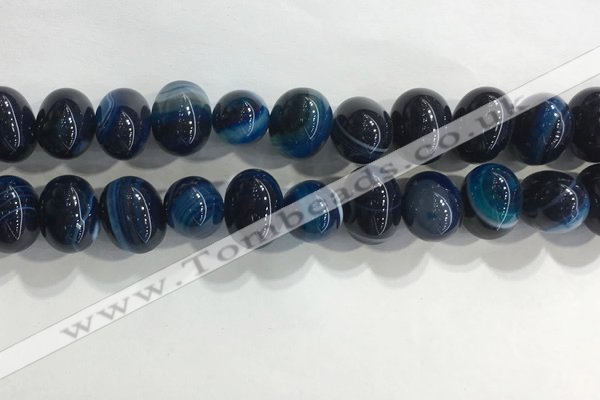 CNG8384 15.5 inches 12*16mm nuggets striped agate beads wholesale