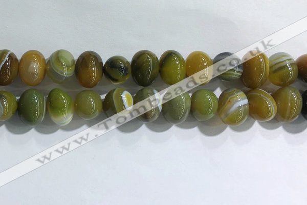 CNG8386 15.5 inches 12*16mm nuggets striped agate beads wholesale