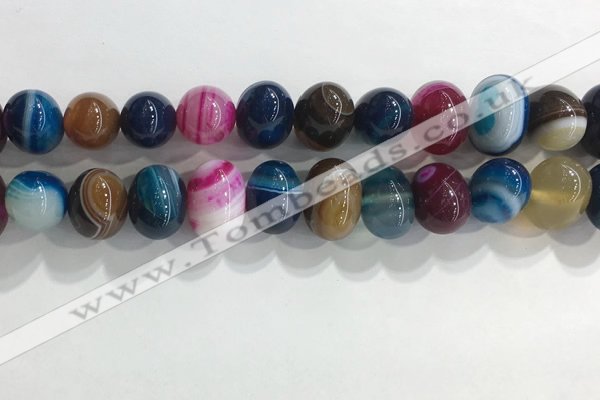 CNG8391 15.5 inches 12*16mm nuggets striped agate beads wholesale