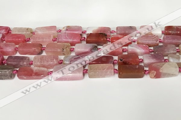 CNG8395 15.5 inches 8*18mm - 10*25mm freeform agate beads