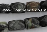CNG840 15.5 inches 13*18mm faceted nuggets picasso jasper beads