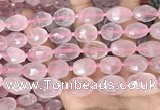 CNG8507 11*15mm - 13*18mm faceted nuggets rose quartz beads