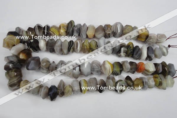 CNG855 15.5 inches 7*13mm – 10*20mm faceted nuggets Botswana agate beads