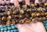 CNG8571 12*16mm - 15*20mm faceted nuggets yellow tiger eye beads