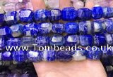 CNG8585 13*18mm - 15*20mm faceted nuggets lapis lazuli beads