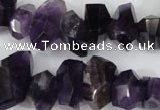 CNG859 15.5 inches 10*14mm – 12*20mm faceted nuggets amethyst beads