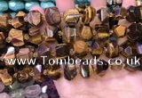 CNG8597 12*16mm - 13*18mm faceted nuggets yellow tiger eye beads