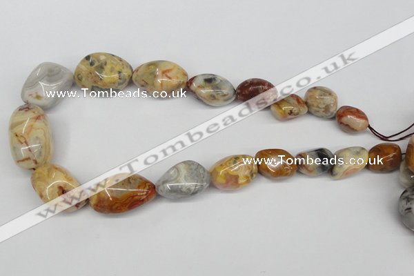 CNG86 15.5 inches 12*14mm - 25*30mm nuggets agate gemstone beads