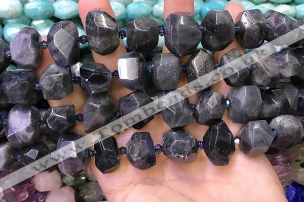 CNG8600 12*16mm - 13*18mm faceted nuggets labradorite beads