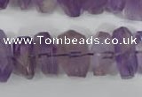 CNG861 15.5 inches 10*14mm – 13*20mm faceted nuggets amethyst beads