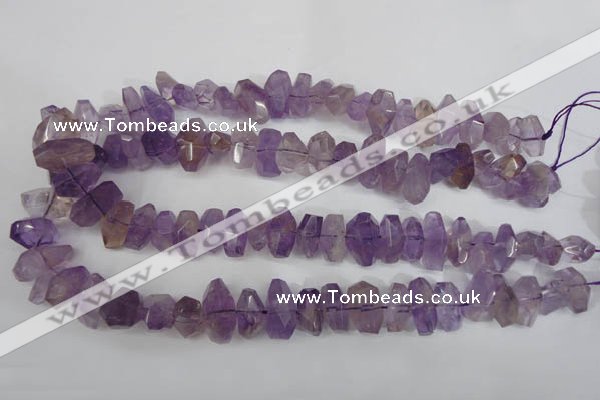 CNG861 15.5 inches 10*14mm – 13*20mm faceted nuggets amethyst beads