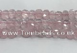 CNG8611 10*13mm - 12*16mm faceted freeform rose quartz beads