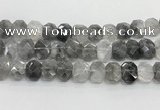 CNG8612 10*13mm - 12*16mm faceted freeform cloudy quartz beads