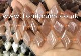 CNG8638 13*20mm - 15*25mm faceted freeform moonstone beads