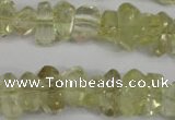 CNG864 15.5 inches 5*10mm – 10*17mm faceted nuggets lemon quartz beads