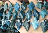 CNG8648 13*20mm - 15*25mm faceted freeform apatite beads