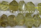 CNG865 15.5 inches 10*15mm – 12*20mm faceted nuggets lemon quartz beads