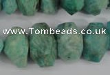 CNG868 15.5 inches 7*12mm – 12*20mm faceted nuggets amazonite beads