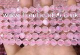 CNG8690 15.5 inches 6mm faceted nuggets rose quartz beads