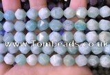 CNG8712 15.5 inches 10mm faceted nuggets amazonite gemstone beads