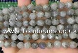 CNG8716 15.5 inches 8mm faceted nuggets labradorite gemstone beads