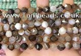 CNG8720 15.5 inches 6mm faceted nuggets agate gemstone beads