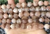 CNG8755 15.5 inches 12mm faceted nuggets moonstone beads wholesale