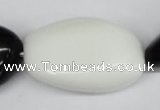 CNG88 15.5 inches 13*18mm - 25*35mm nuggets black & white agate beads